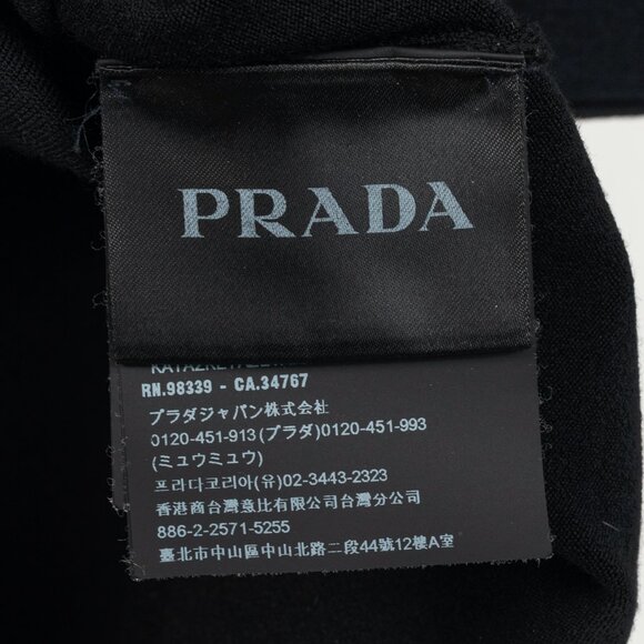 Prada AW/18 Nero Logo Oversized Knit Polo - Picture 8 of 13
